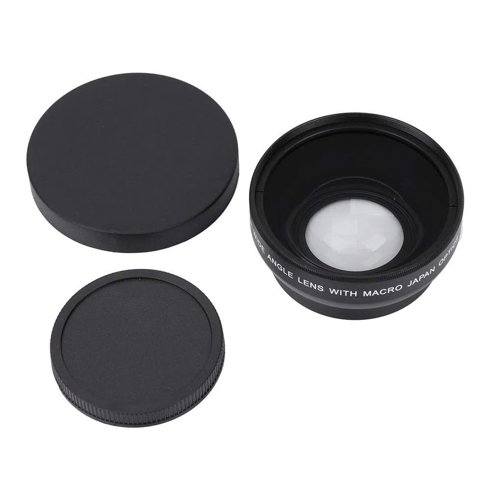 Lenti della Macchina Fotografica - Obiettivo Grandangolare 0.45X per Videocamera da 49 mm - Fotocamera Impermeabile/Antigraffio/Antiolio Len