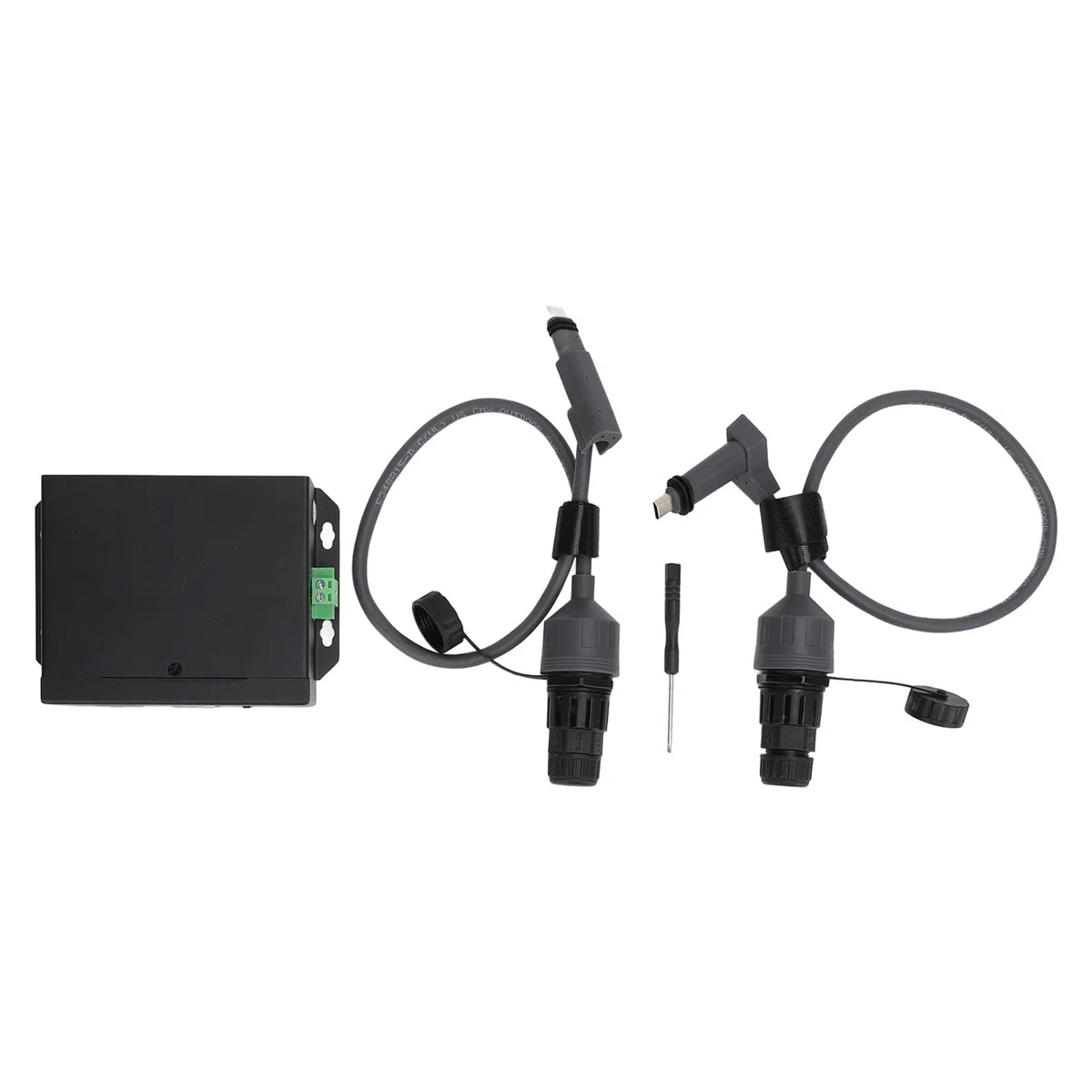 Aramox Adattatore per Cavo Ethernet SPX Connettore per Cavo SPX in PVC da 18,7 Pollici con Alimentatore POE Segnale Stabile Facile Installazione per Uso Esterno