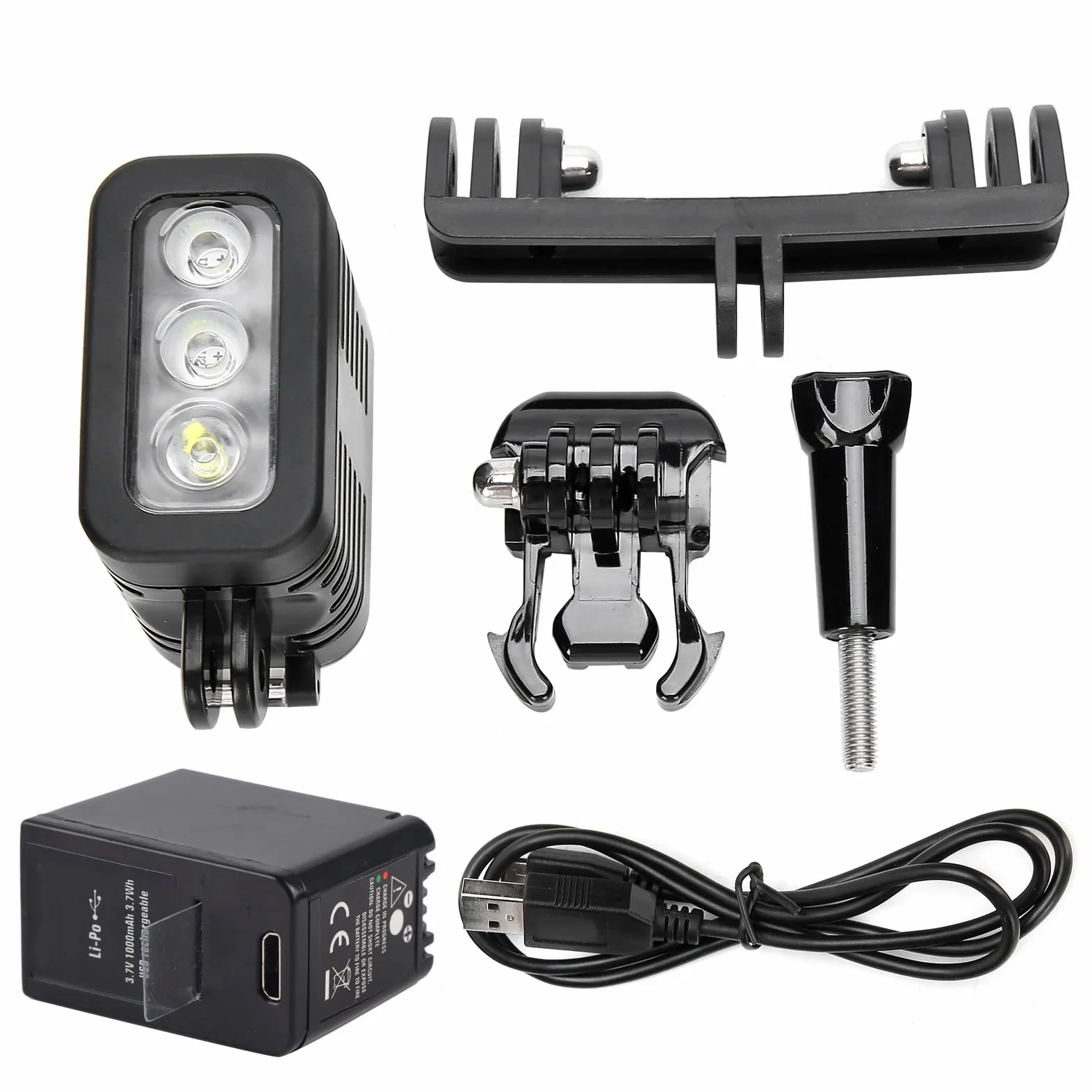 45M Ad Alta Potenza, Luce di Riempimento per Immersione Video a LED Impermeabile Lampe Subacqueo Illuminazione di Uscita Continua Dimmerabile per Camera