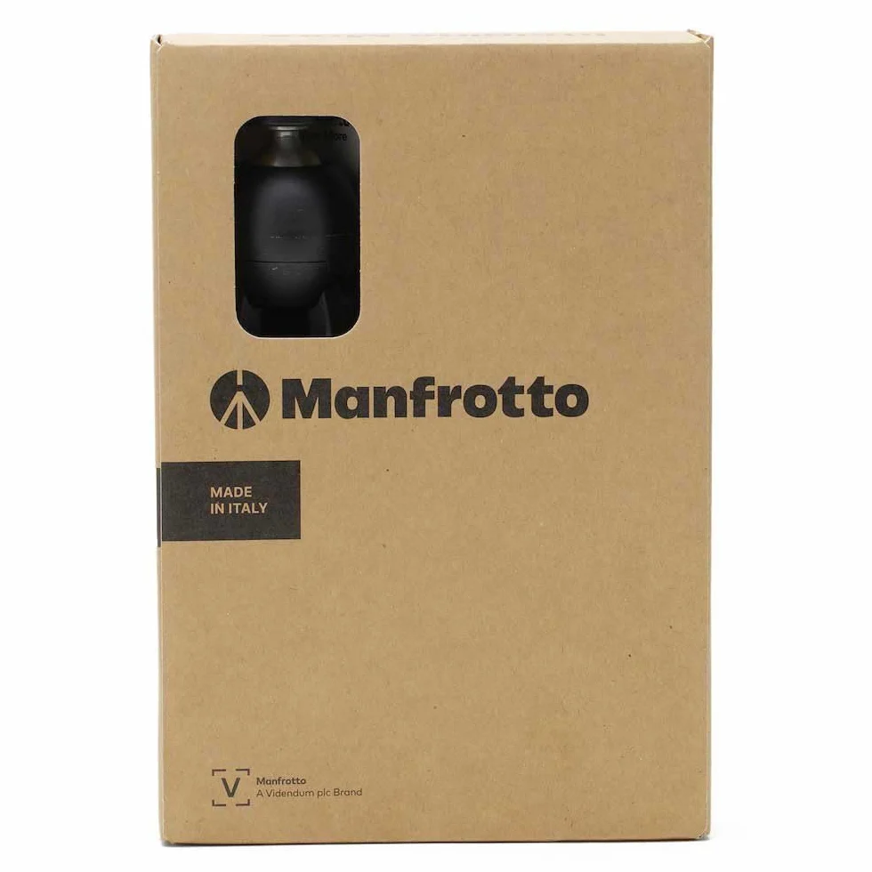Manfrotto Mini Treppiede con Clamp per Smartphone Universale, Made in Italy, per iPhone Con o Senza Custodia, CSC, Vlogging, Videografia, Nero, MKPIXICLMII-BK