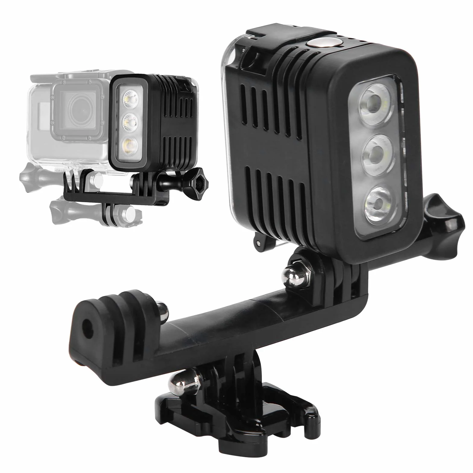 45M Ad Alta Potenza, Luce di Riempimento per Immersione Video a LED Impermeabile Lampe Subacqueo Illuminazione di Uscita Continua Dimmerabile per Camera